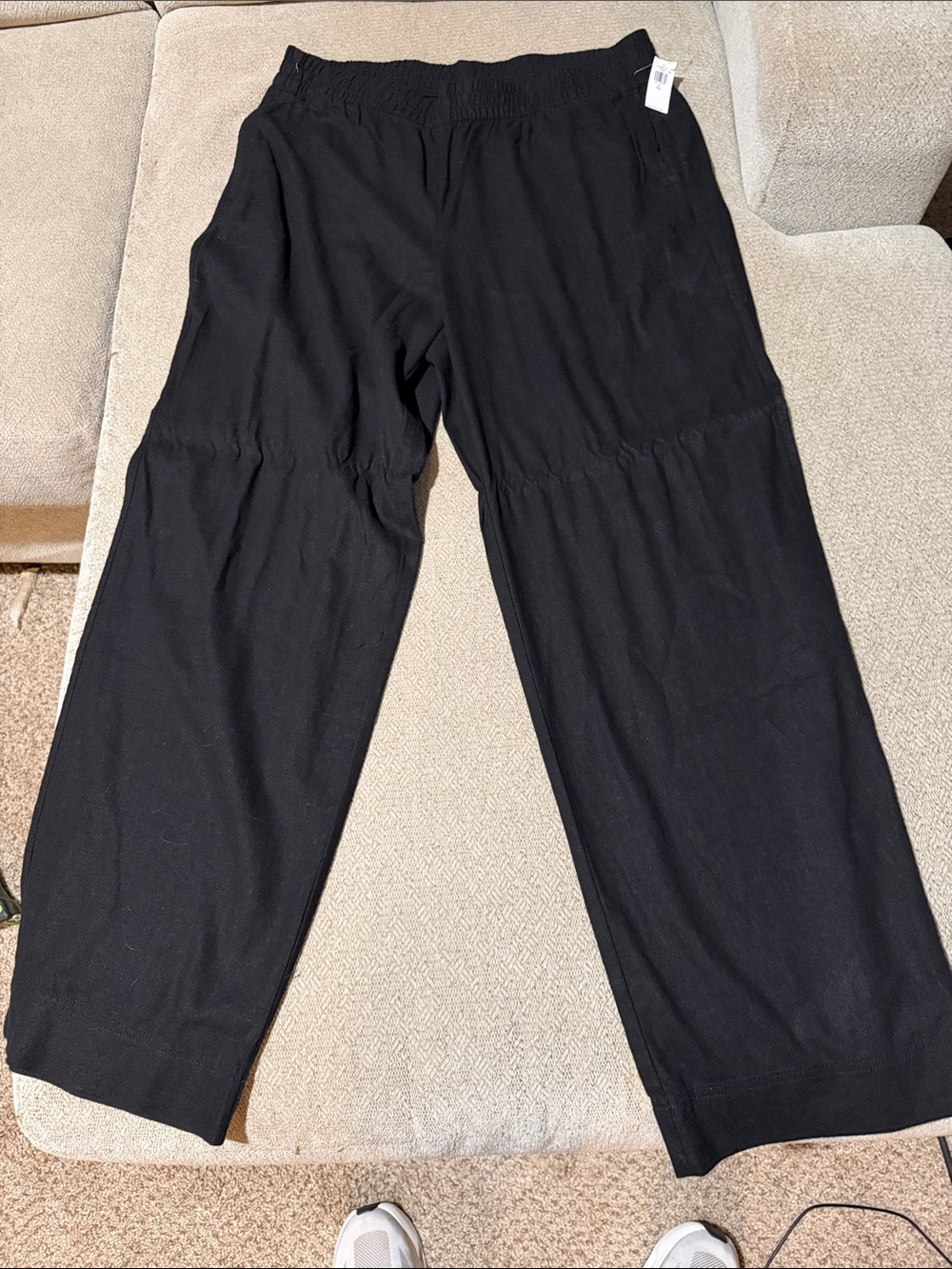 Old Navy Black Elastic-Waist Wide Leg Jumpsuit